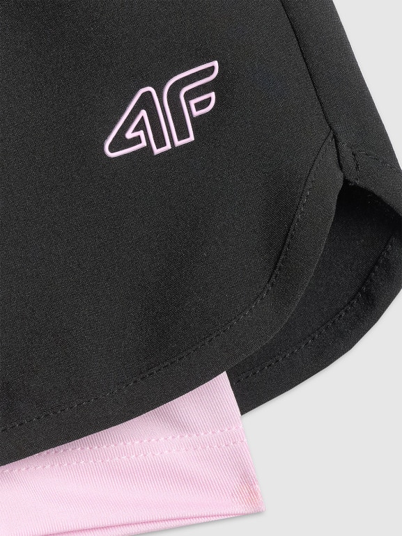 Dziewczęce spodenki treningowe 4F 4FJRSS26TFSHF1696 - multikolor