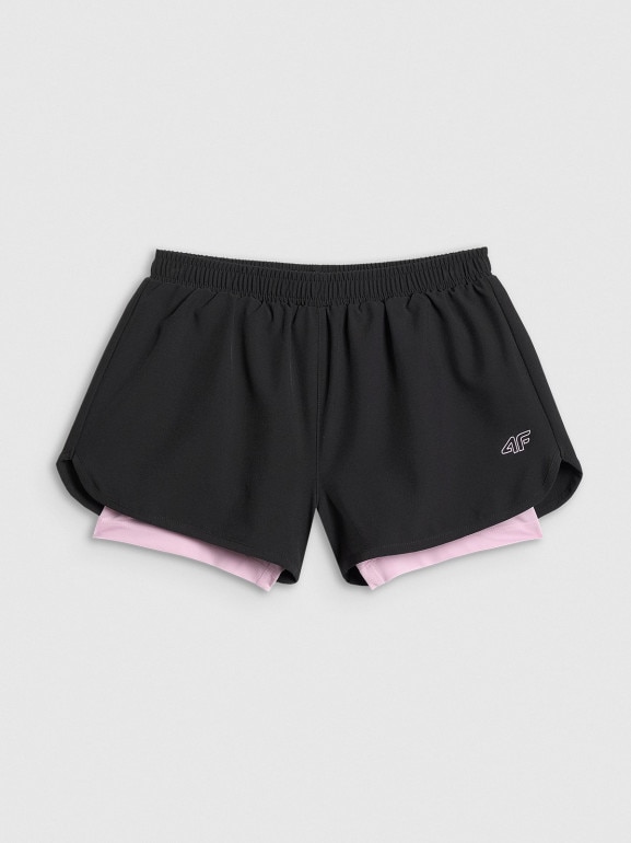 Dziewczęce spodenki treningowe 4F 4FJRSS26TFSHF1696 - multikolor