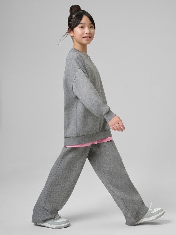 Dziewczęce spodnie dresowe 4F 4FJRSS26TTROF1726 - szare
