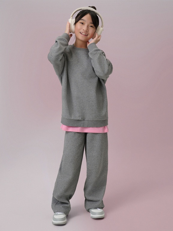Dziewczęce spodnie dresowe 4F 4FJRSS26TTROF1726 - szare