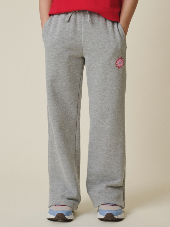 Dziewczęce spodnie dresowe 4F 4FJRSS26TTROF1870 - szare