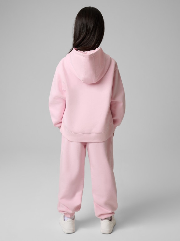 Dziewczęce spodnie dresowe 4F 4FJRSS26TTROF1878 - różowe