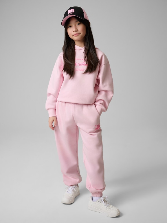 Dziewczęce spodnie dresowe 4F 4FJRSS26TTROF1878 - różowe
