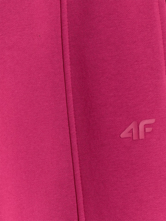 Dziewczęce spodnie dresowe 4F 4FJWAW25TTROF1242 - różowe