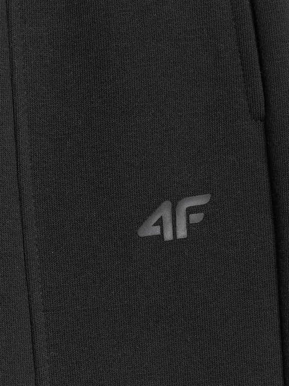 Dziewczęce spodnie dresowe 4F 4FJWAW25TTROF1242 - czarne