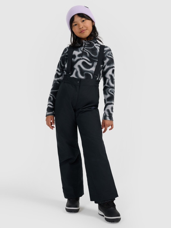Dziewczęce spodnie narciarskie 4F 4FJRAW25TFTRF1241 - czarne