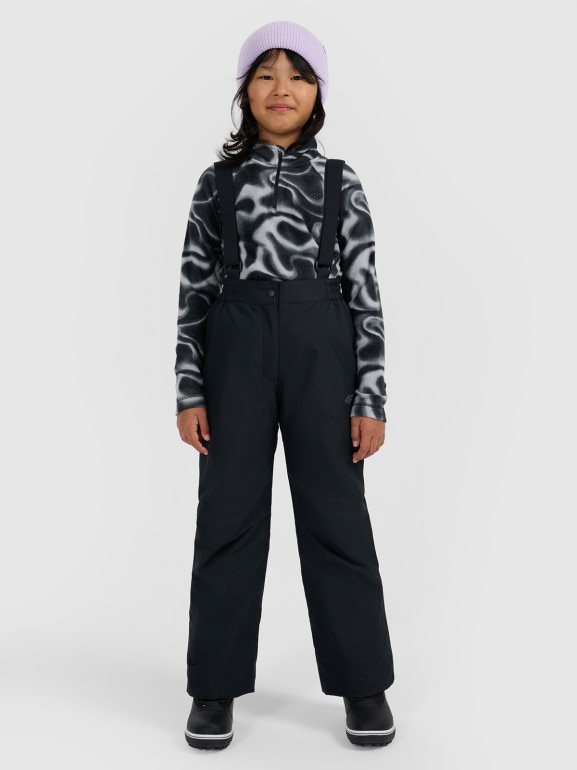 Dziewczęce spodnie narciarskie 4F 4FJRAW25TFTRF1241 - czarne