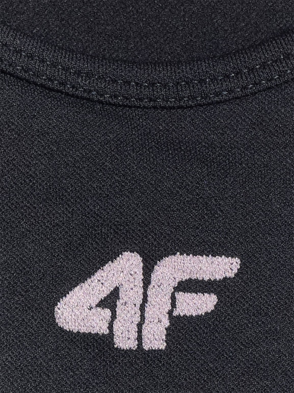 Dziewczęcy biustonosz treningowy 4F 4FJRSS26USBAF280 - czarny