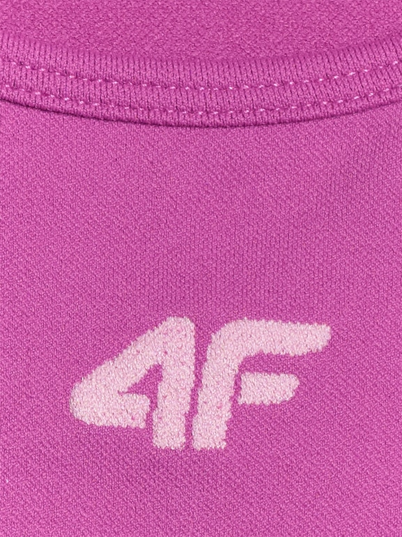 Dziewczęcy biustonosz treningowy 4F 4FJRSS26USBAF280 - różowy
