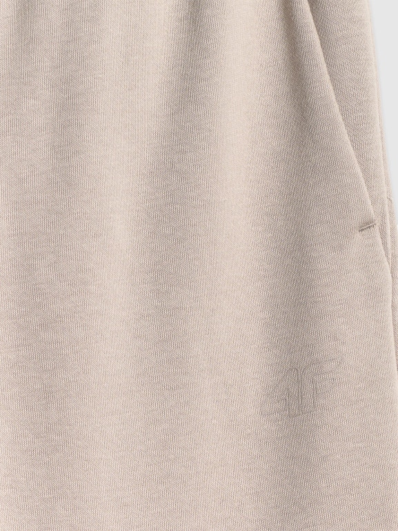 Dziewczęcy dres komplet 4F 4FJRSS26TAPSF212 - beżowy