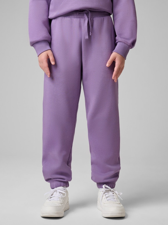 Dziewczęcy dres komplet 4F 4FJRSS26TAPSF212 - fioletowy