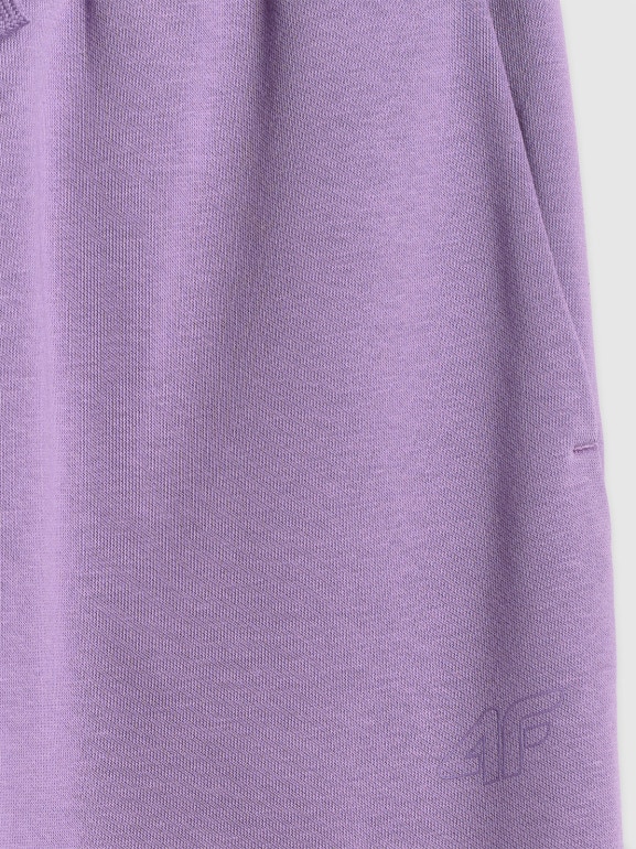 Dziewczęcy dres komplet 4F 4FJRSS26TAPSF212 - fioletowy