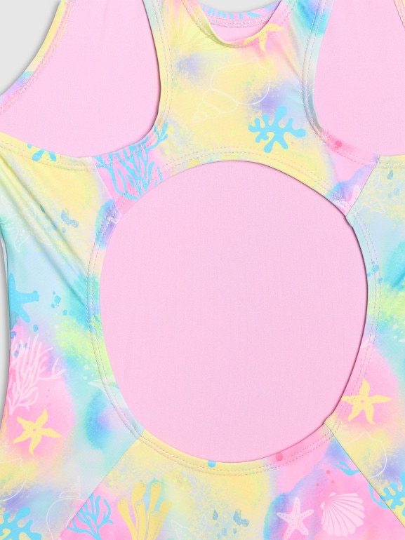 Dziewczęcy kostium jednoczęściowy 4F 4FJWSS26USWSF116 - multikolor