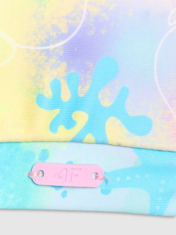 Dziewczęcy kostium kąpielowy dwuczęściowy 4F 4FJWSS26UBKSF054 - multikolor