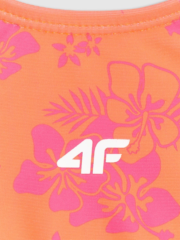 Dziewczęcy kostium kąpielowy dwuczęściowy 4F 4FJWSS26UBKSF055 - multikolor