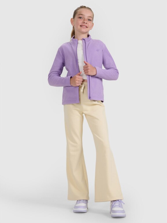 Dziewczęcy polar 4F 4FJRAW25TFLEF434 - fioletowy