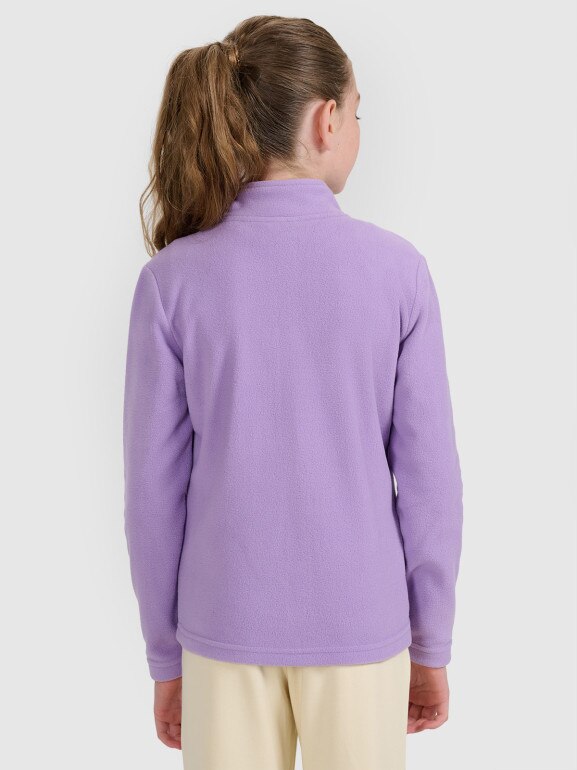 Dziewczęcy polar 4F 4FJRAW25TFLEF434 - fioletowy