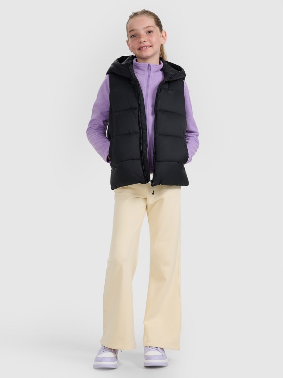 Dziewczęcy polar 4F 4FJRAW25TFLEF434 - fioletowy