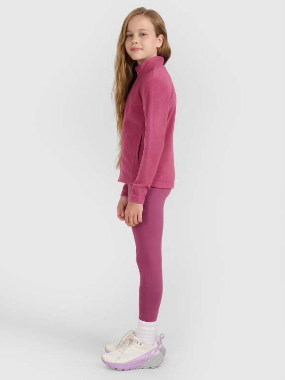 Dziewczęcy polar 4F 4FJRAW25TFLEF434 - różowy