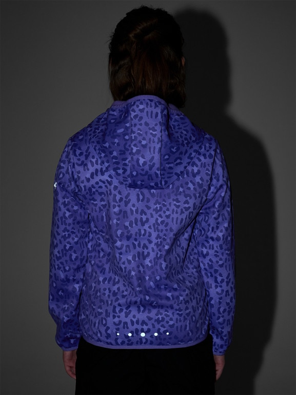 Dziewczęcy softshell 4F 4FJRAW25TSOFF507 - fioletowy