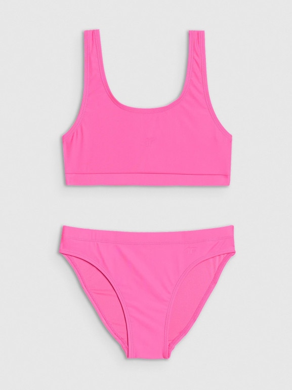 	Dziewczęcy strój kąpielowy dwuczęściowy 4F 4FJWMM00UBKSF027 - różowy