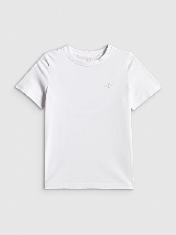 Dziewczęcy t-shirt basic 4F 4FJRSS26TTSHF4011 - multikolor