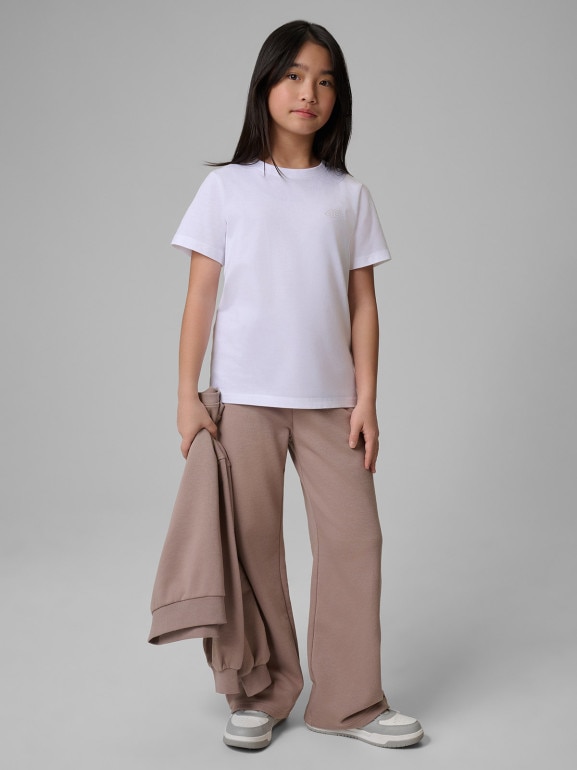 Dziewczęcy t-shirt basic 4F 4FJRSS26TTSHF4011 - multikolor