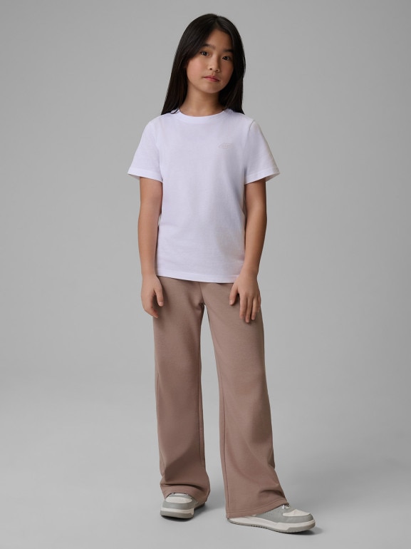 Dziewczęcy t-shirt basic 4F 4FJRSS26TTSHF4011 - multikolor