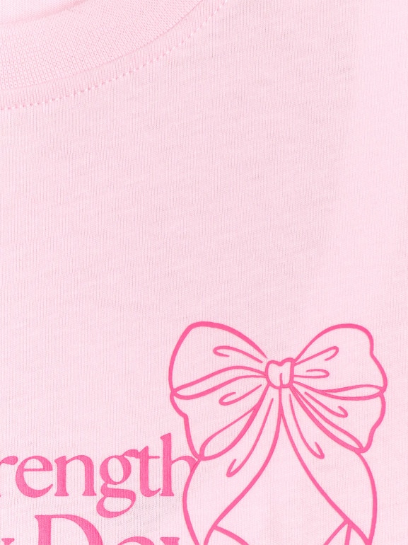 Dziewczęcy t-shirt z nadrukiem 4F 4FJRSS26TTSHF3690 - różowy