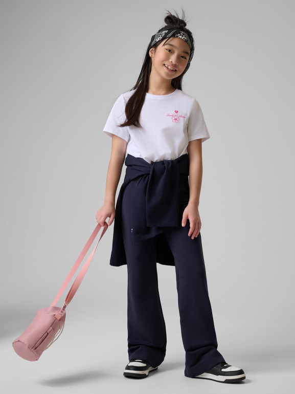 Dziewczęcy t-shirt z nadrukiem 4F 4FJRSS26TTSHF3691 - biały