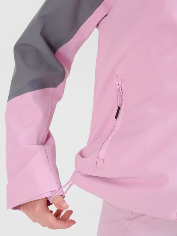 Dziewczęca kurtka trekkingowa membrana 5000 4F 4FJWSS25TTJAF676 - różowa