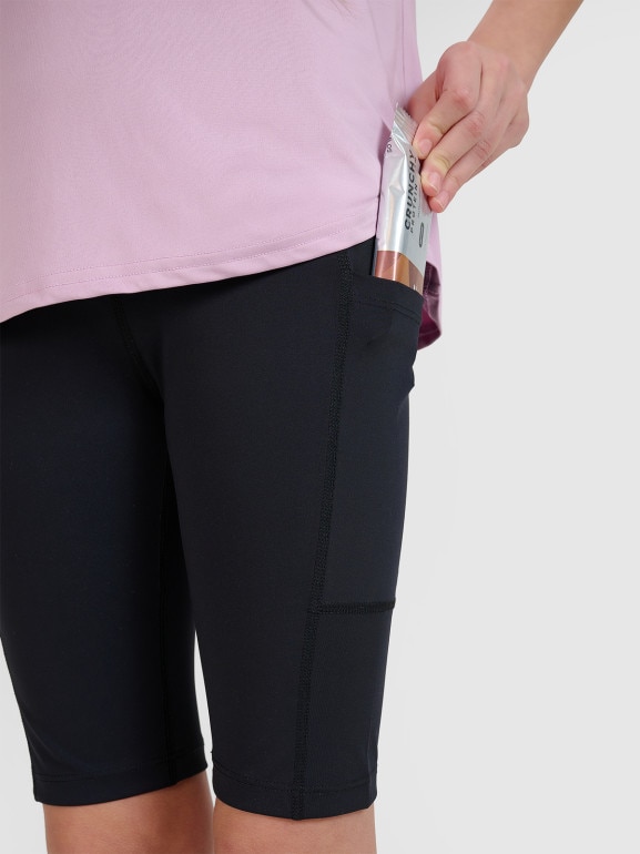 Dziewczęce kolarki trekkingowe 4F 4FJWSS25TFSHF0857 - czarne