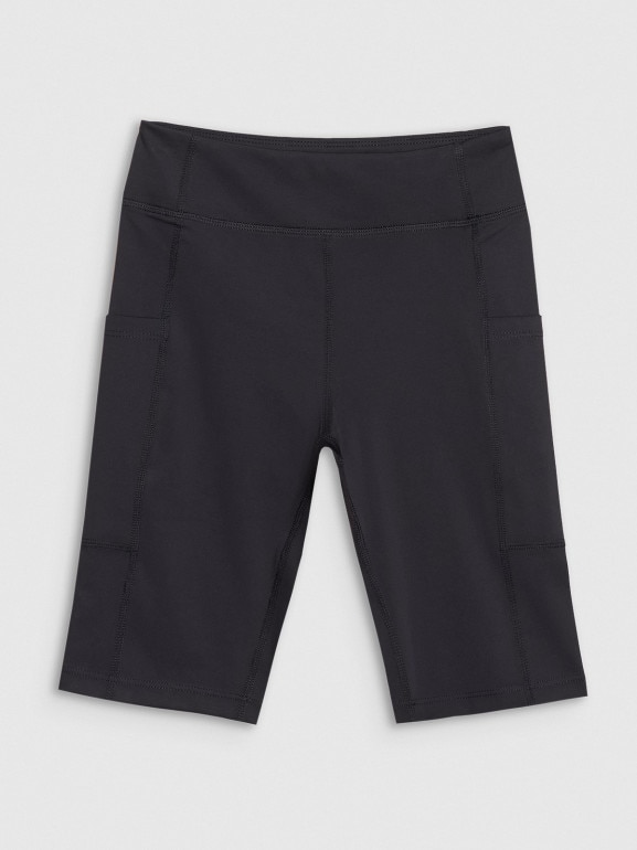 Dziewczęce kolarki trekkingowe 4F 4FJWSS25TFSHF0857 - czarne