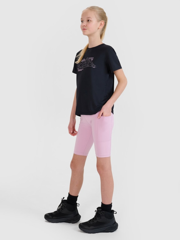 Dziewczęce kolarki trekkingowe 4F 4FJWSS25TFSHF0857 - różowe
