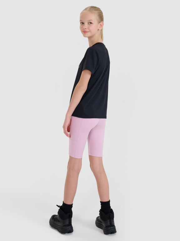 Dziewczęce kolarki trekkingowe 4F 4FJWSS25TFSHF0857 - różowe