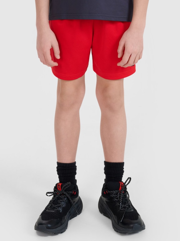 Chłopięce spodenki treningowe 4F 4FJWSS25TFSHM0859 - czerwone