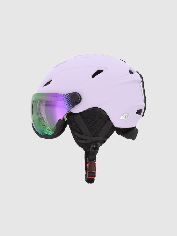Kask narciarski z goglami uniseks 4F 4FWMM00AHELU096 - fioletowy