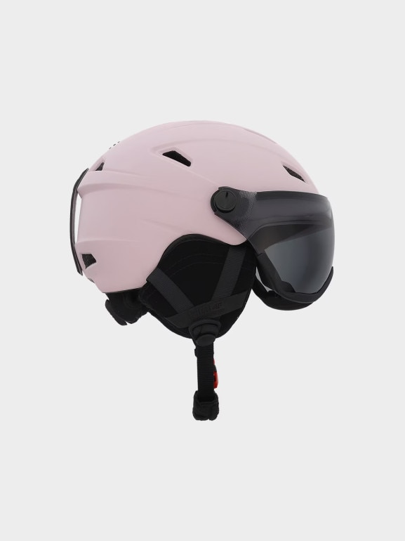 Kask z goglami uniseks 4F 4FWAW24AHELU091 - różowy
