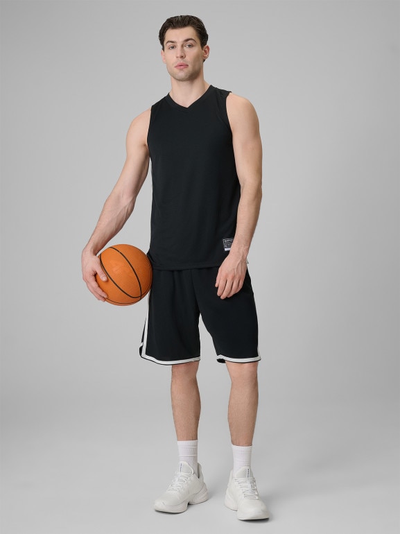 Koszulka do koszykówki uniseks 4F 4FWSS26TFSLU739 - czarna