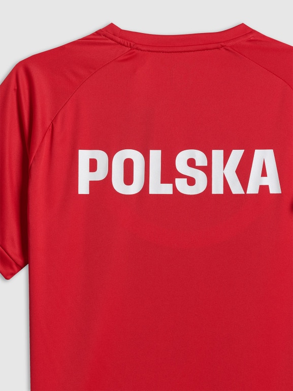 Koszulka kibica uniseks 4F 4FRSS26TFTSM2725 - czerwona