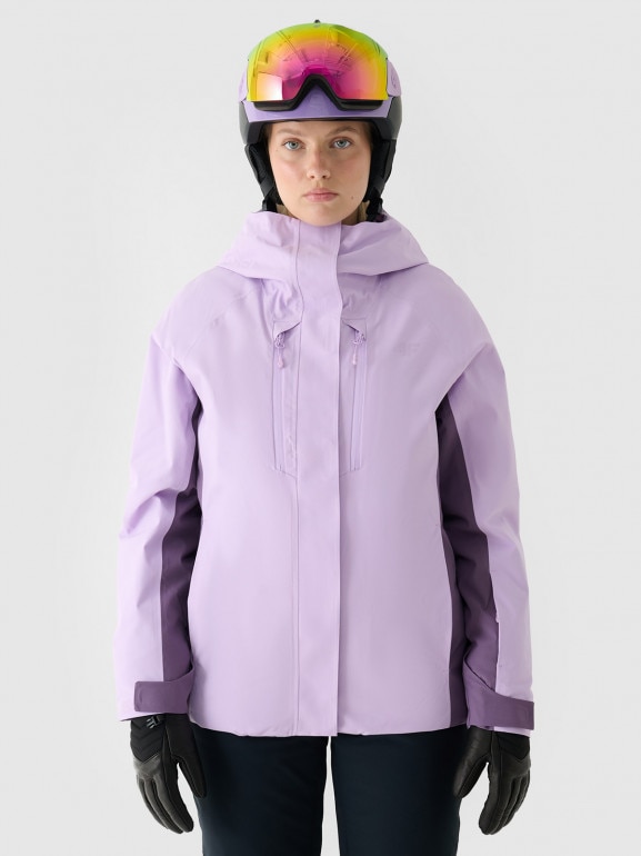 Damska kurtka narciarska 4F 4FWAW24TTJAF593 - fioletowa