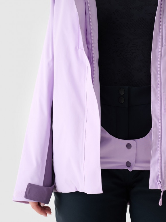 Damska kurtka narciarska 4F 4FWAW24TTJAF593 - fioletowa