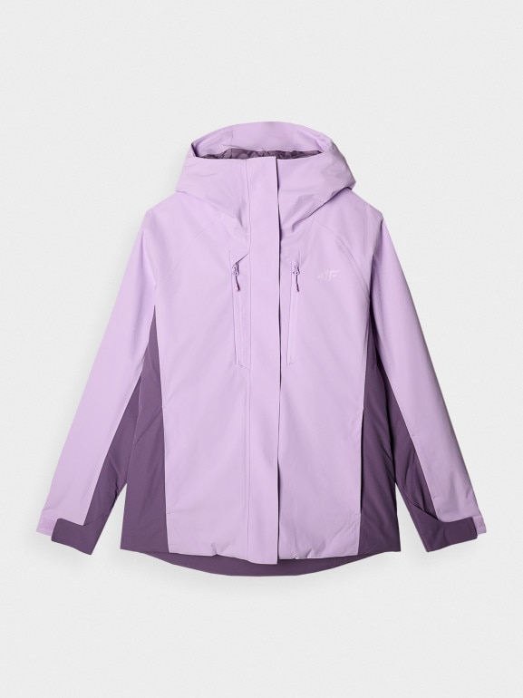 Damska kurtka narciarska 4F 4FWAW24TTJAF593 - fioletowa