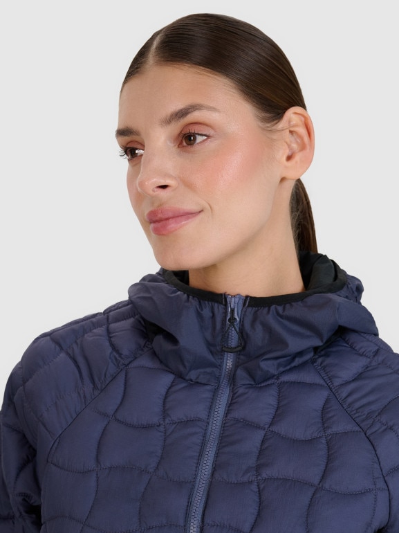 Damska kurtka trekkingowa 4F 4FWSS25TTJAF720 - granatowa