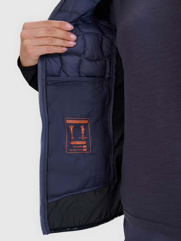 Damska kurtka trekkingowa 4F 4FWSS25TTJAF720 - granatowa