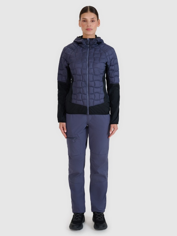 Damska kurtka trekkingowa 4F 4FWSS25TTJAF720 - granatowa