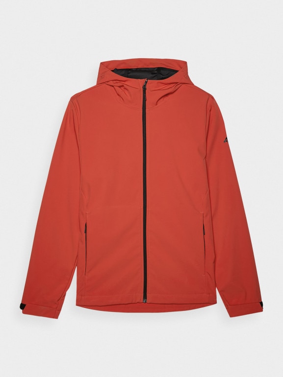 Męska kurtka softshell membrana 5000 4F 4FWAW24TSOFM283 - czerwona