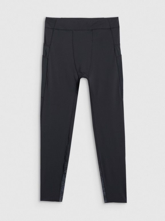 Legginsy do biegania w terenie 4F 4FWAW25TFTIM356 - czarne
