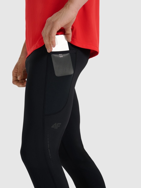 Legginsy do biegania w terenie 4F 4FWAW25TFTIM356 - czarne