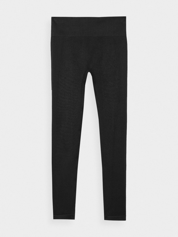 Damskie legginsy treningowe 4F 4FWAW24TFTIF278 - czarne